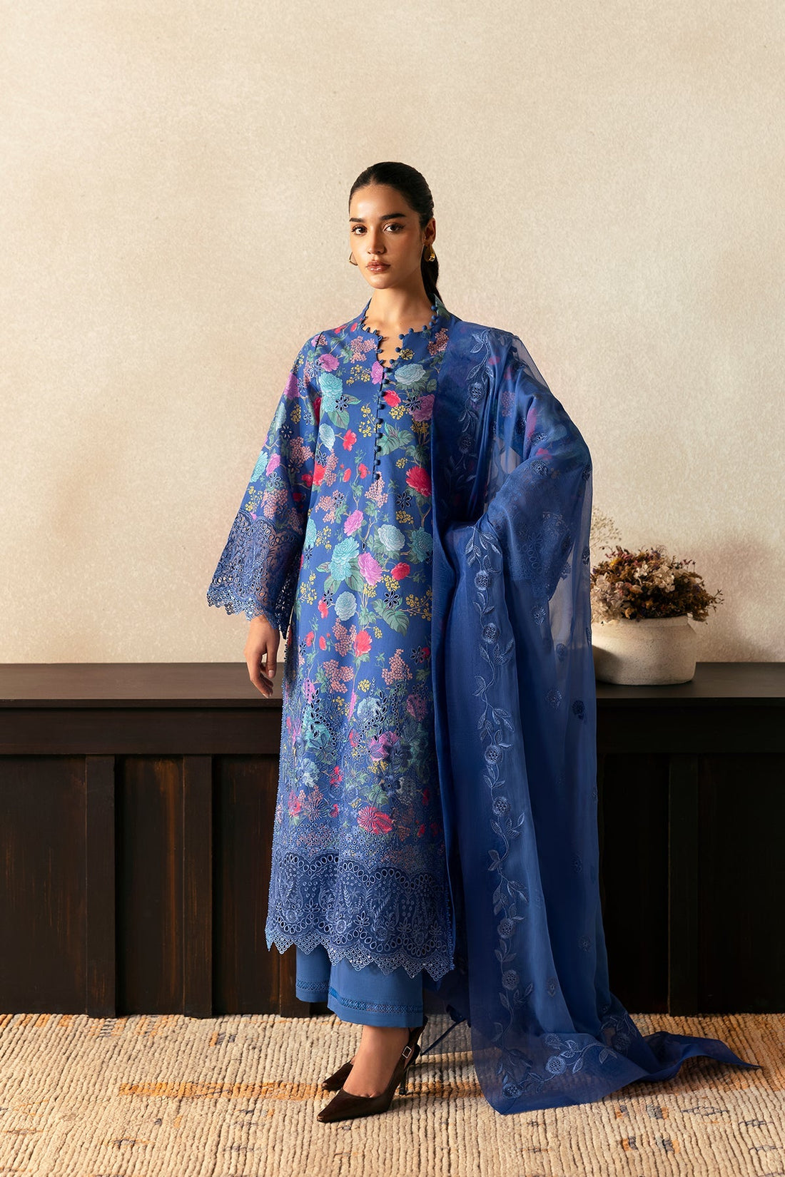 Afrozeh | Day Break | Mist Woven - Ladies Clothes - Maria Faisal