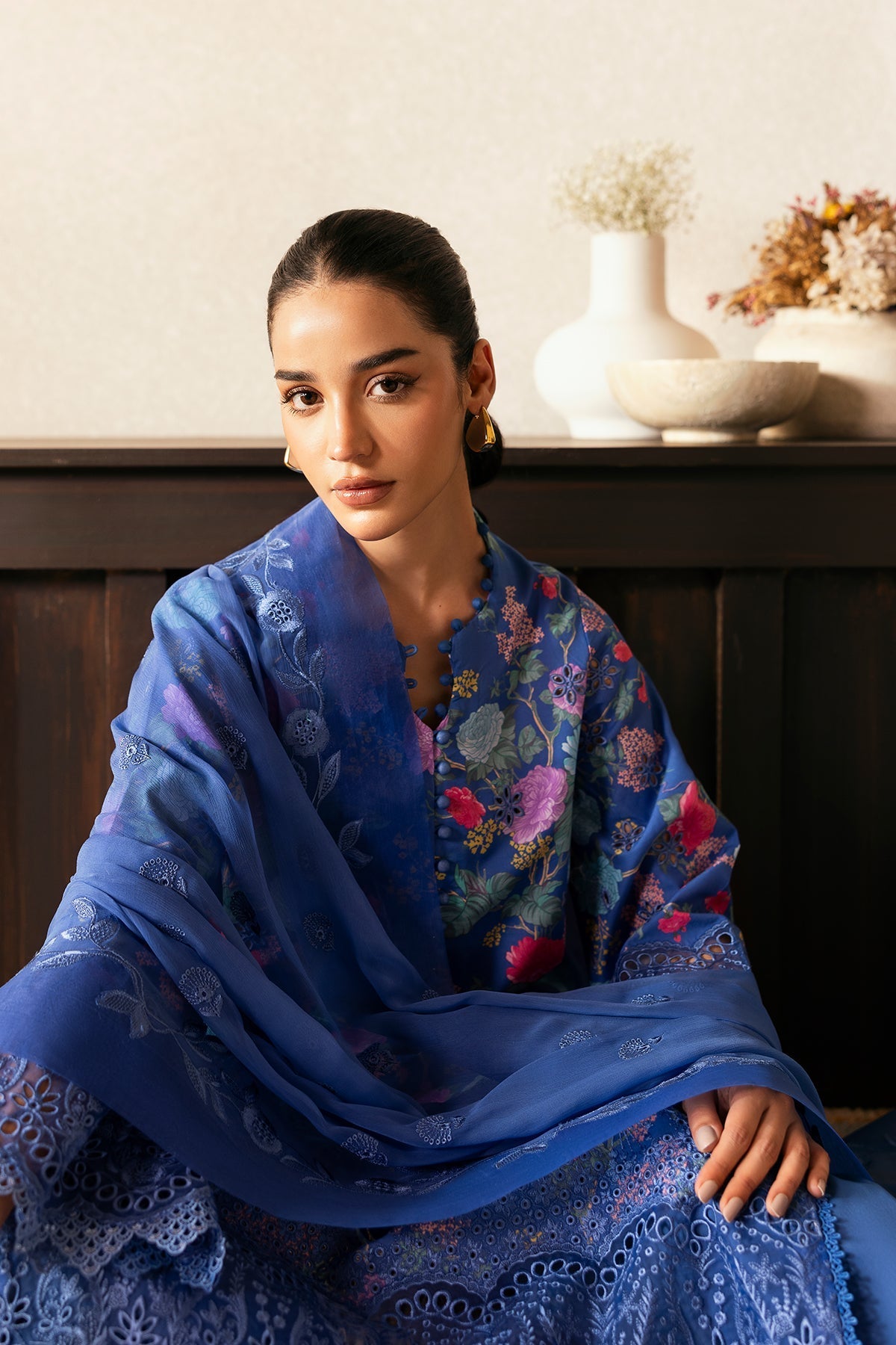 Afrozeh | Day Break | Mist Woven - Ladies Clothes - Maria Faisal