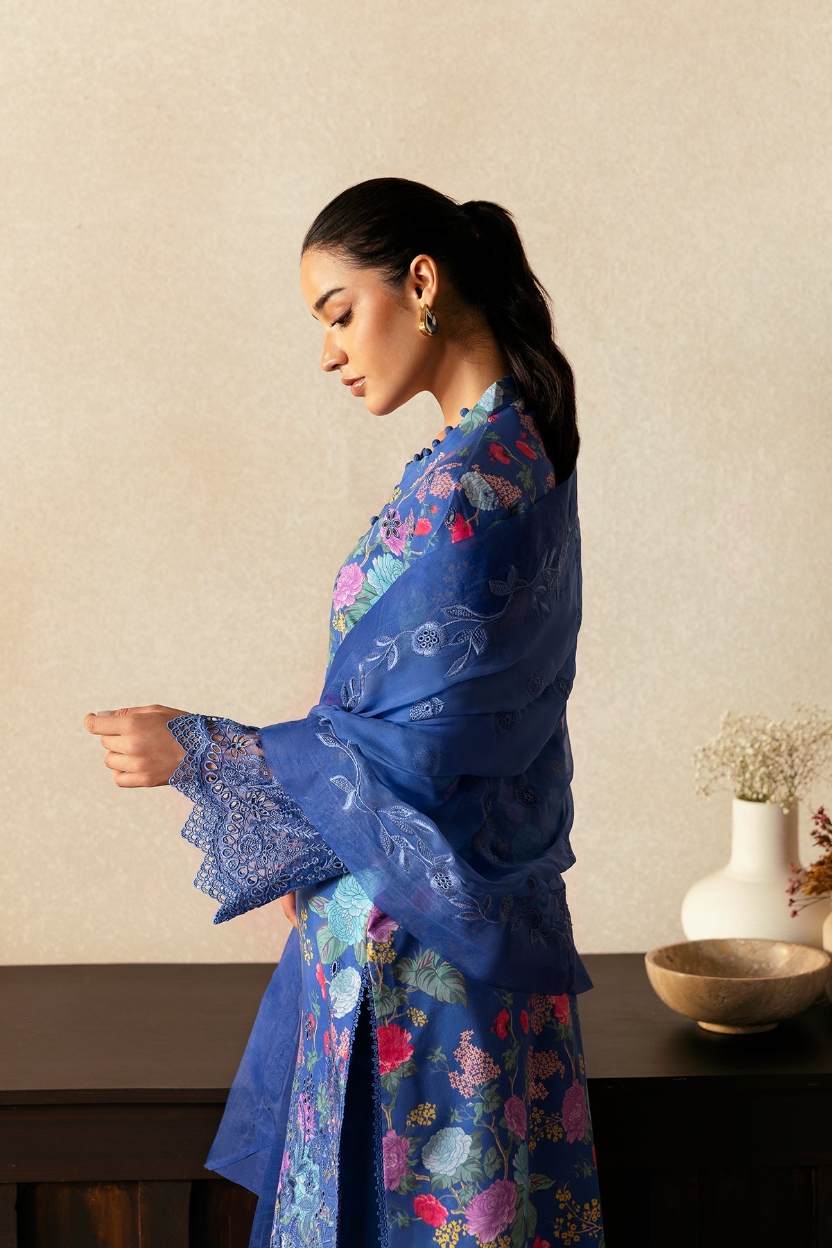 Afrozeh | Day Break | Mist Woven - Ladies Clothes - Maria Faisal