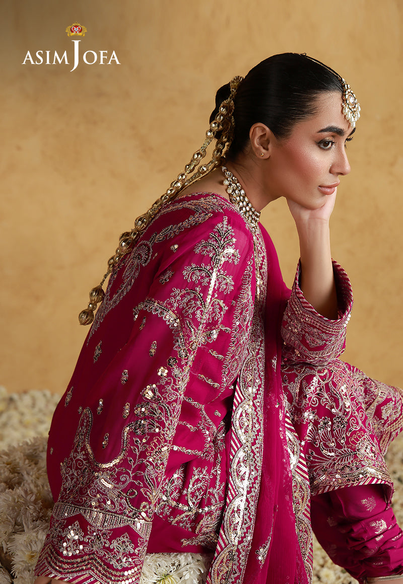 Asim Jofa | Wedding Festive Collection | AJULN-21 - Wedding Dress - available at Maria Faisal in UK and USA.