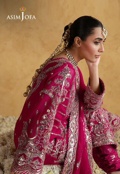 Asim Jofa | Wedding Festive Collection | AJULN-21 - Wedding Dress - available at Maria Faisal in UK and USA.