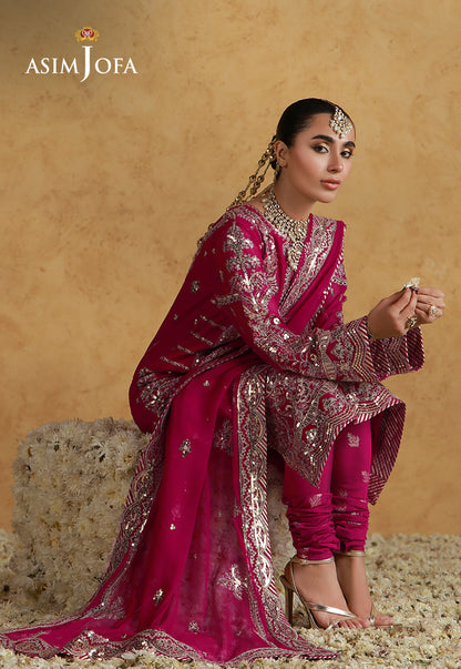 Asim Jofa | Wedding Festive Collection | AJULN-21 - Wedding Dress - available at Maria Faisal in UK and USA.