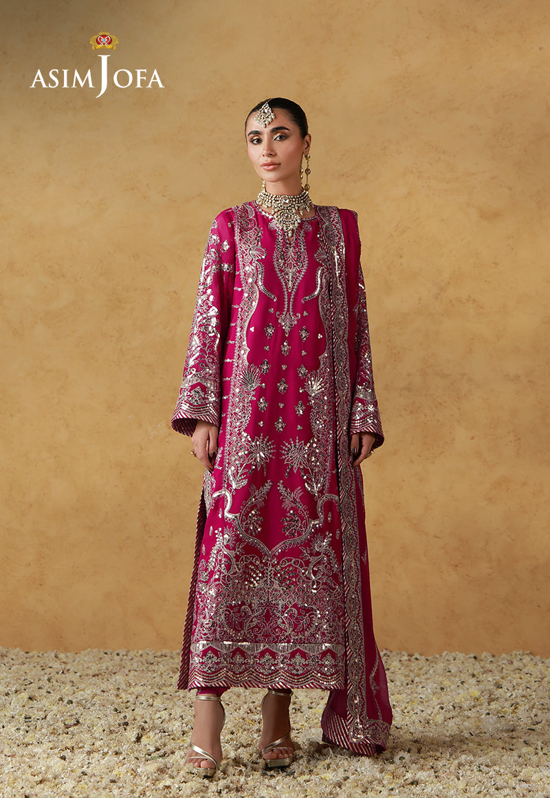 Asim Jofa | Wedding Festive Collection | AJULN-21 - Wedding Dress - available at Maria Faisal in UK and USA.