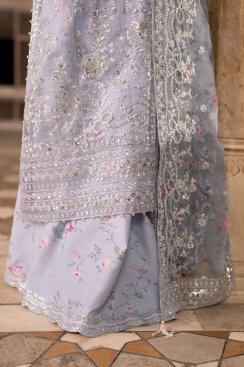 Cross Stitch | FW-25 RTW WEDDING EDIT-1 | AMETHYST DUSK - Wedding Dress - available at Maria Faisal in UK and USA.