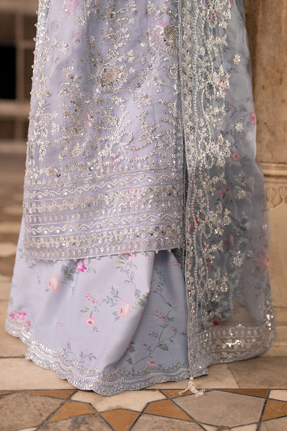 Cross Stitch | FW-25 RTW WEDDING EDIT-1 | AMETHYST DUSK - Wedding Dress - available at Maria Faisal in UK and USA.