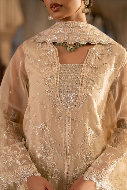 Cross Stitch | FW-25 RTW WEDDING EDIT-1 | PEBBLE GLAM - Wedding Dress - available at Maria Faisal in UK and USA.