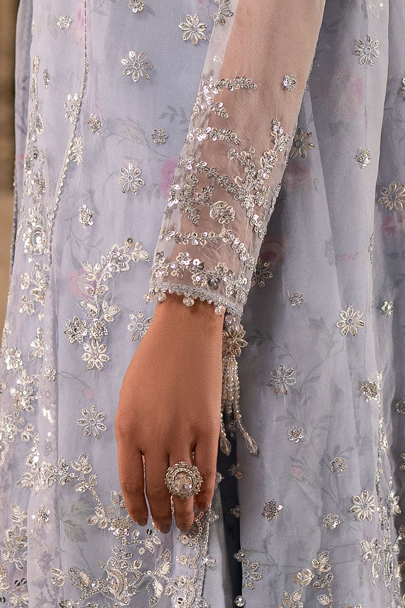 Cross Stitch | FW-25 RTW WEDDING EDIT-1 | AMETHYST DUSK - Wedding Dress - available at Maria Faisal in UK and USA.