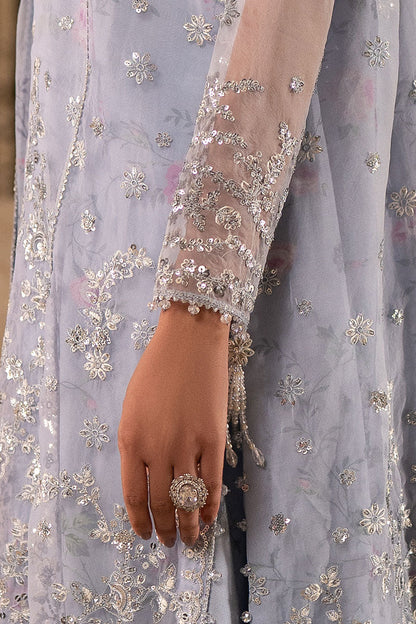 Cross Stitch | FW-25 RTW WEDDING EDIT-1 | AMETHYST DUSK - Wedding Dress - available at Maria Faisal in UK and USA.