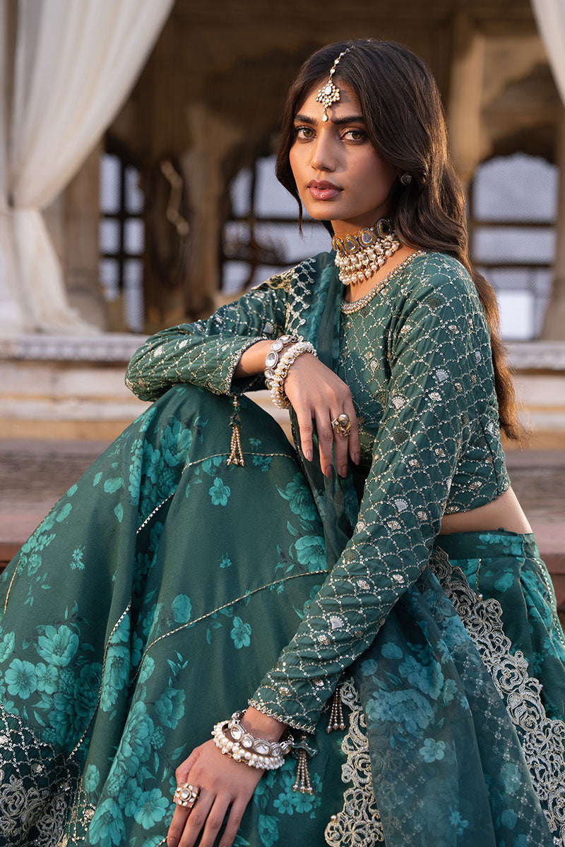 Cross Stitch | FW-25 RTW WEDDING EDIT-1 | SEQUIN GROVE - Wedding Dress - available at Maria Faisal in UK and USA.