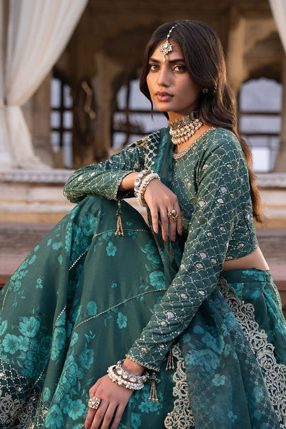 Cross Stitch | FW-25 RTW WEDDING EDIT-1 | SEQUIN GROVE - Wedding Dress - available at Maria Faisal in UK and USA.