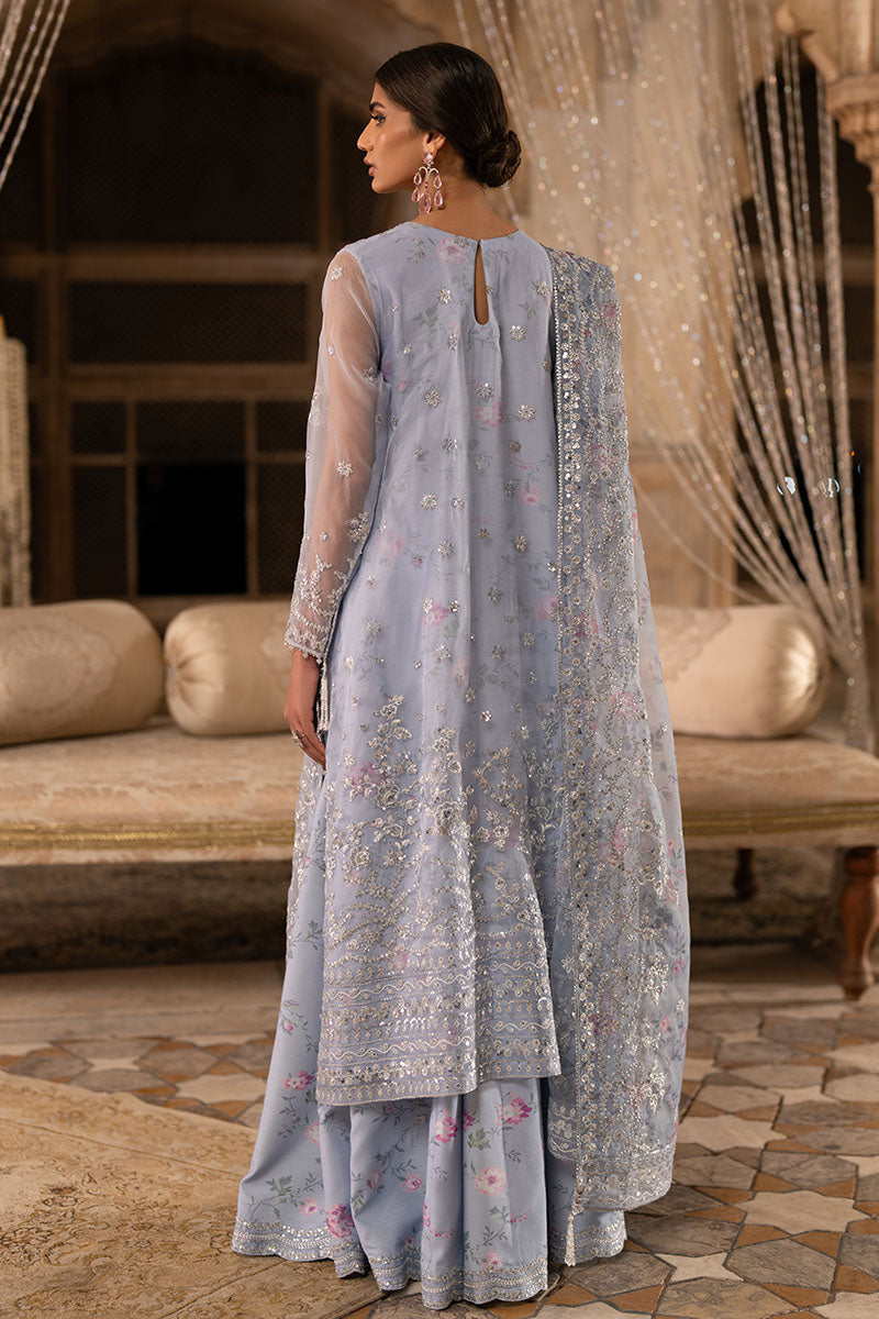 Cross Stitch | FW-25 RTW WEDDING EDIT-1 | AMETHYST DUSK - Wedding Dress - available at Maria Faisal in UK and USA.