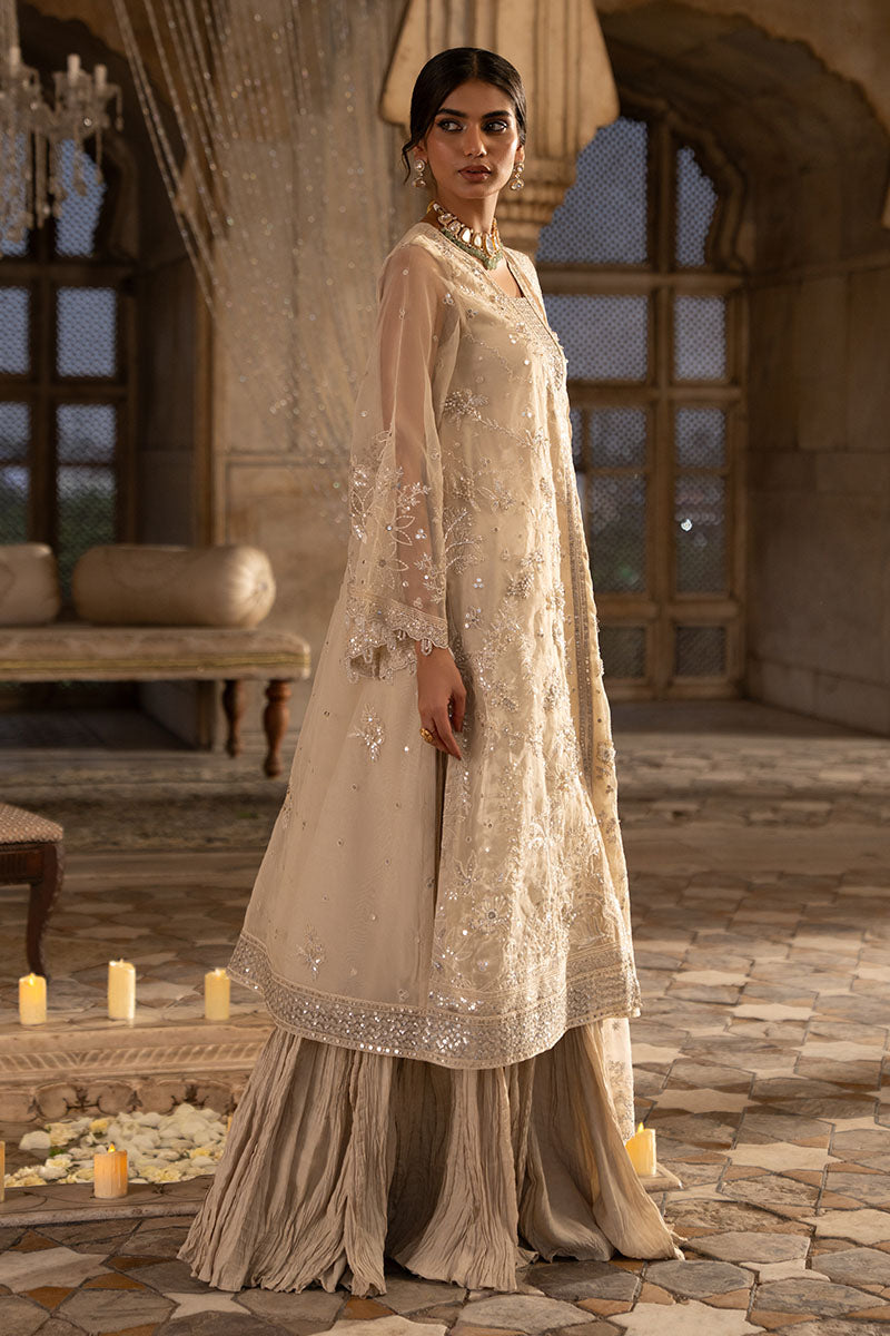 Cross Stitch | FW-25 RTW WEDDING EDIT-1 | PEBBLE GLAM - Wedding Dress - available at Maria Faisal in UK and USA.