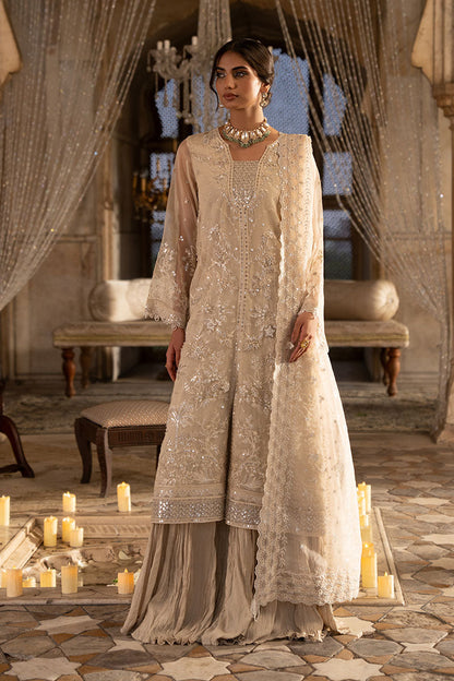 Cross Stitch | FW-25 RTW WEDDING EDIT-1 | PEBBLE GLAM - Wedding Dress - available at Maria Faisal in UK and USA.