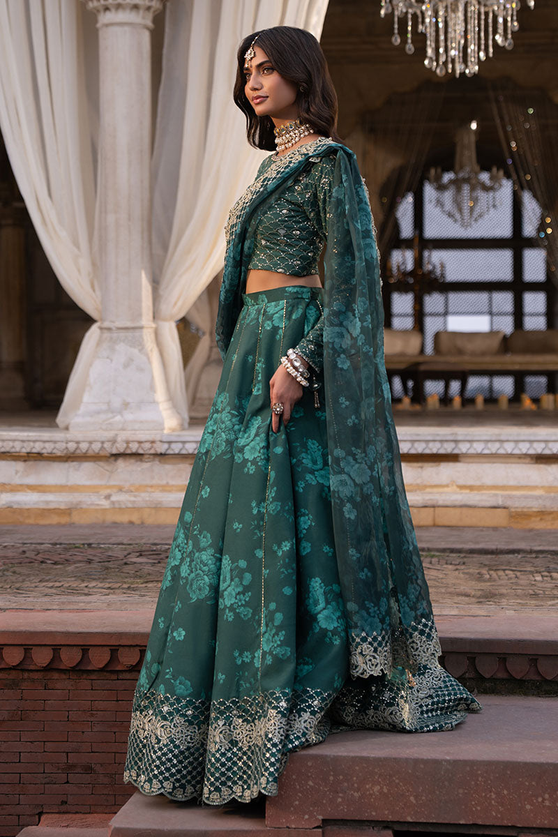 Cross Stitch | FW-25 RTW WEDDING EDIT-1 | SEQUIN GROVE - Wedding Dress - available at Maria Faisal in UK and USA.