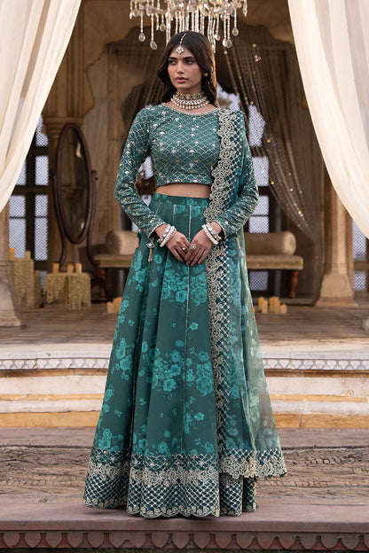 Cross Stitch | FW-25 RTW WEDDING EDIT-1 | SEQUIN GROVE - Wedding Dress - available at Maria Faisal in UK and USA.