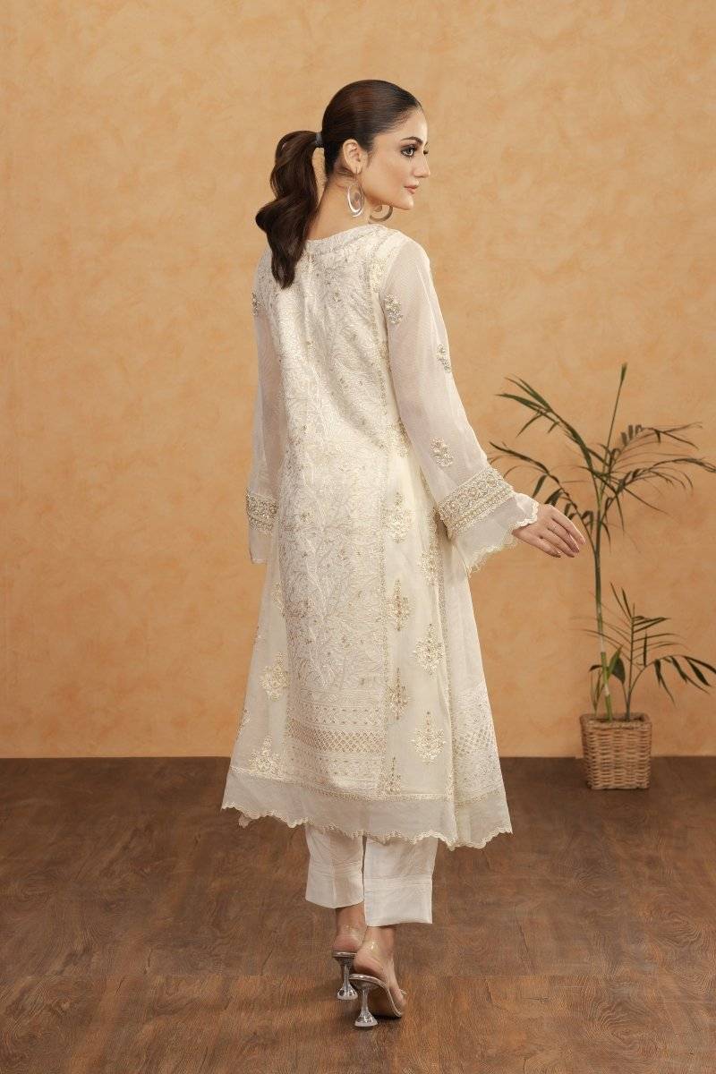 Panache | Pret | White Beauty by Maria Faisal - Registered Vendor of : Panache By Mona - type : Ladies Clothes - 100% original wedding dresses