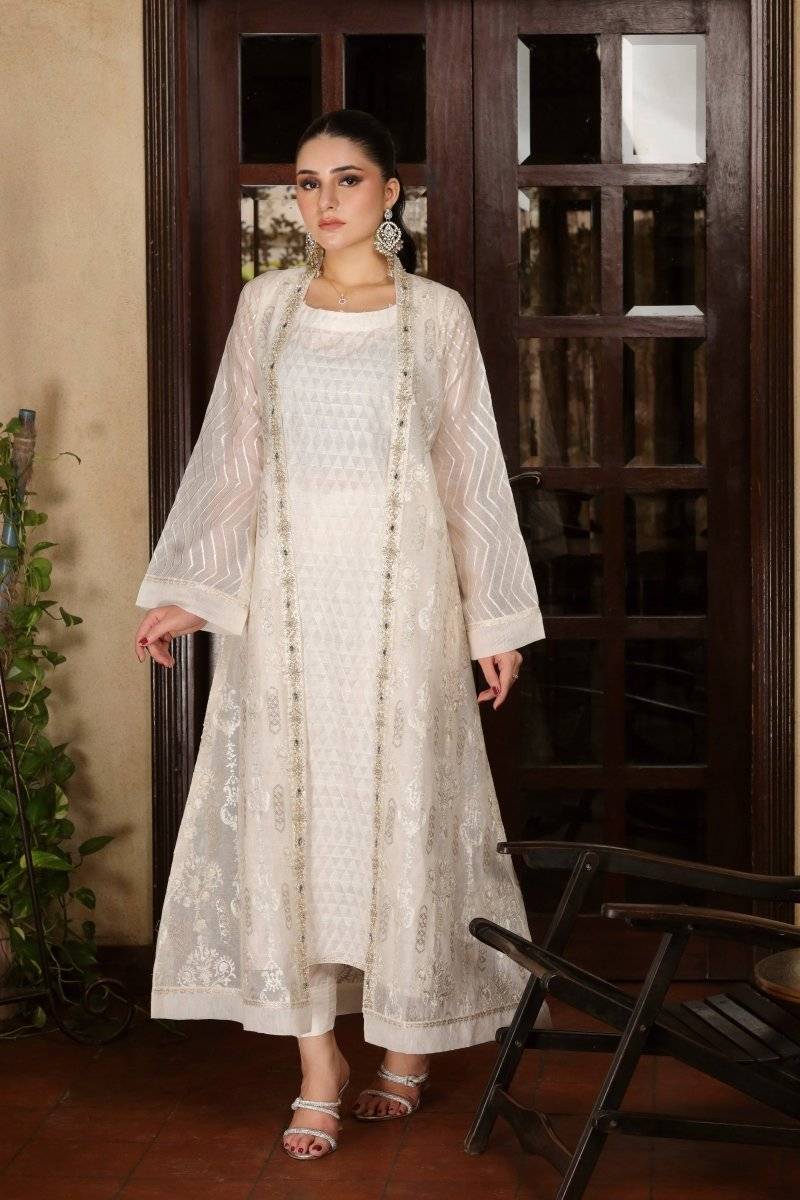 Panache | Pret | White Grace by Maria Faisal - Registered Vendor of : Panache By Mona - type : Ladies Clothes - 100% original wedding dresses