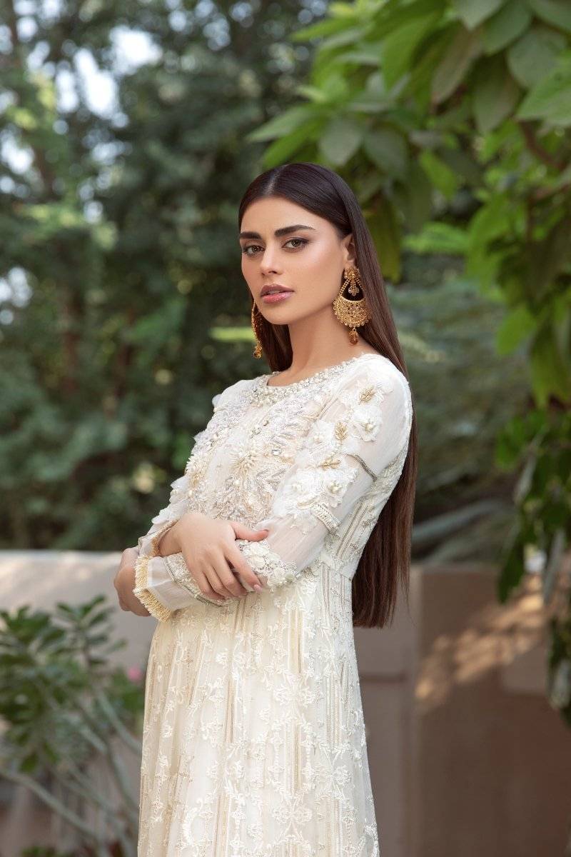 Panache | Pret | White Sparkle by Maria Faisal - Registered Vendor of : Panache By Mona - type : Ladies Clothes - 100% original wedding dresses