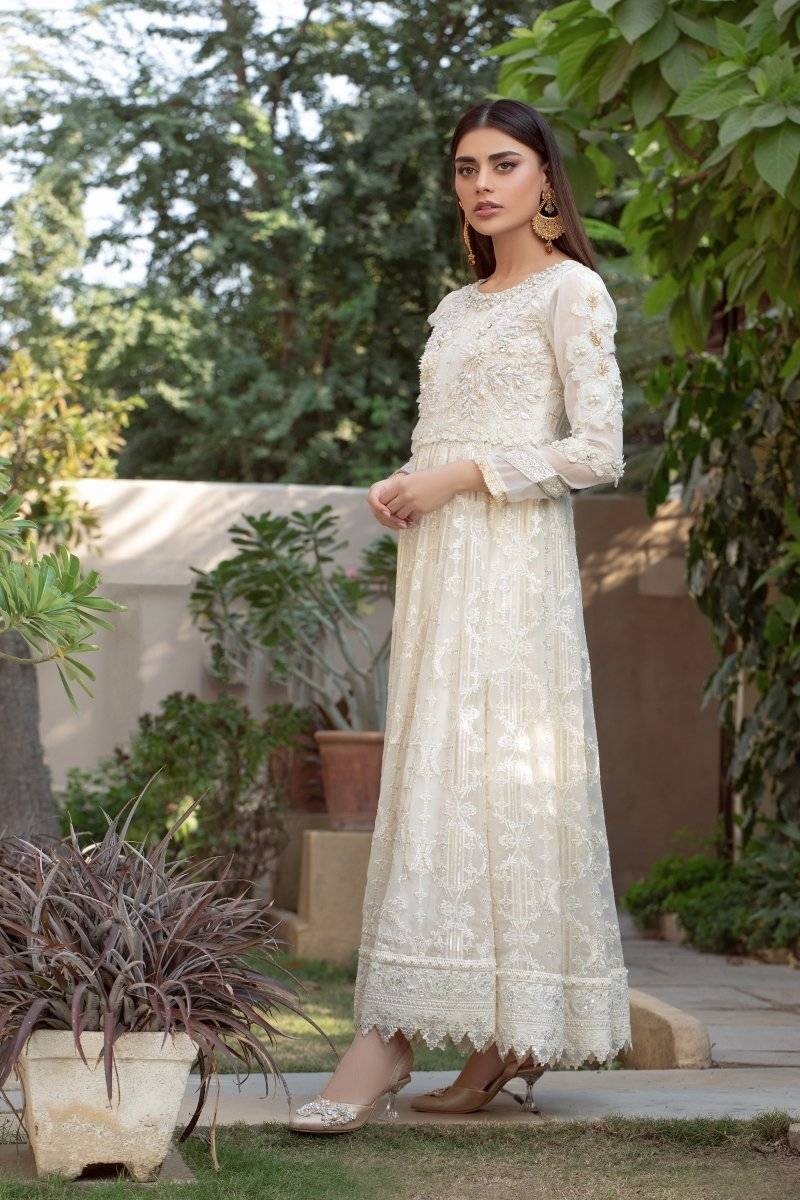 Panache | Pret | White Sparkle by Maria Faisal - Registered Vendor of : Panache By Mona - type : Ladies Clothes - 100% original wedding dresses