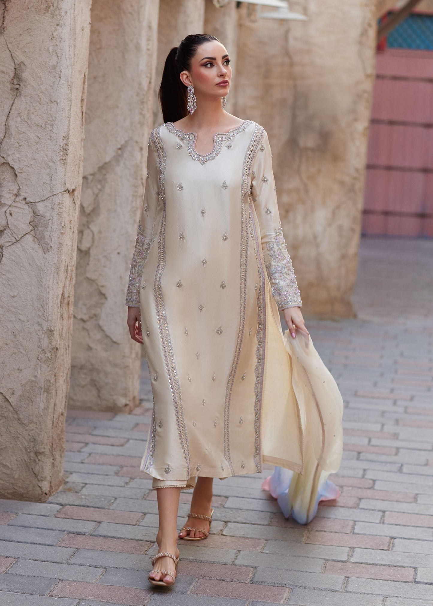 Kanwal Malik | Ghina Luxury Pret | Reham - Luxury Dress - available at Maria Faisal in UK and USA.