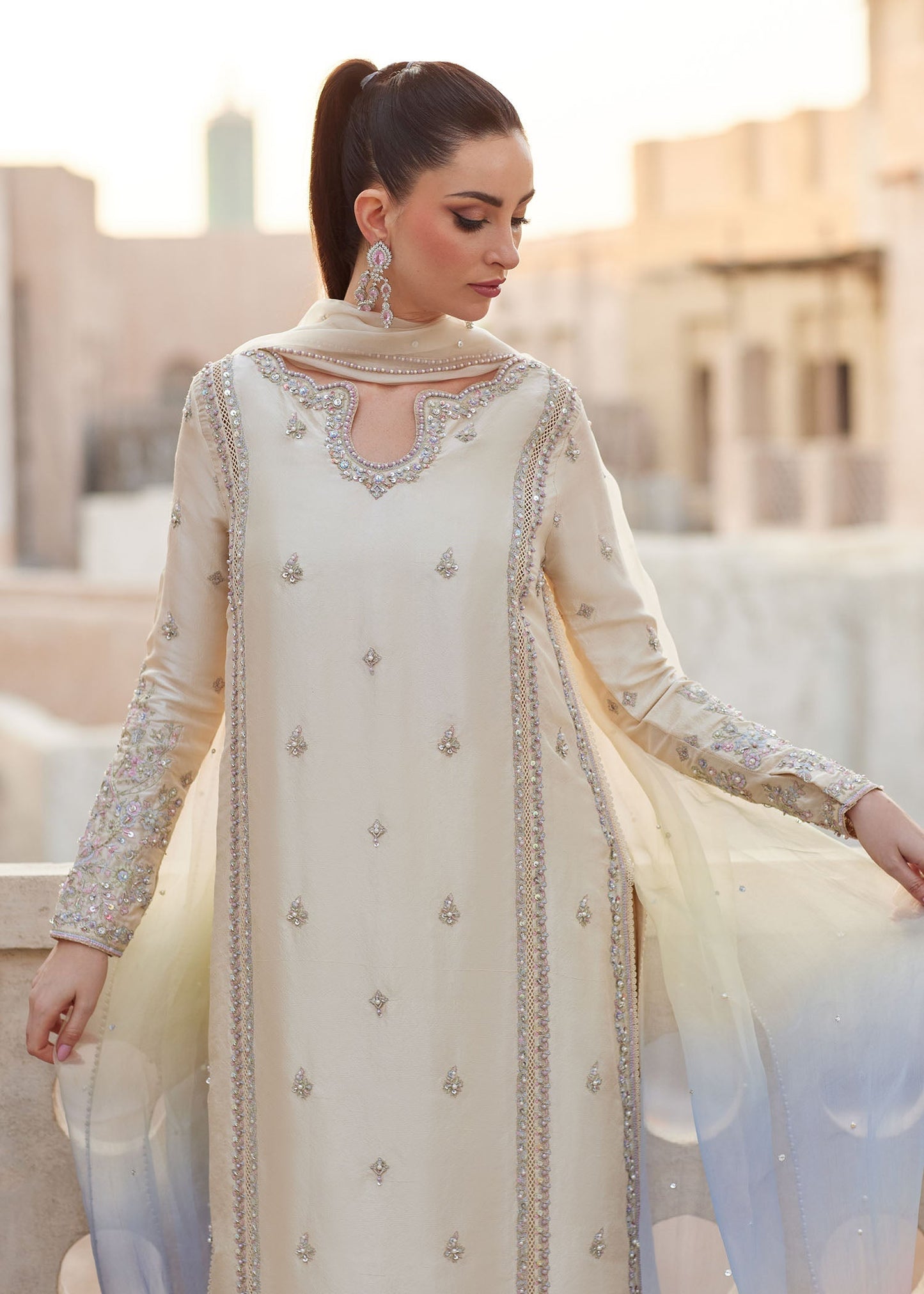 Kanwal Malik | Ghina Luxury Pret | Reham - Luxury Dress - available at Maria Faisal in UK and USA.