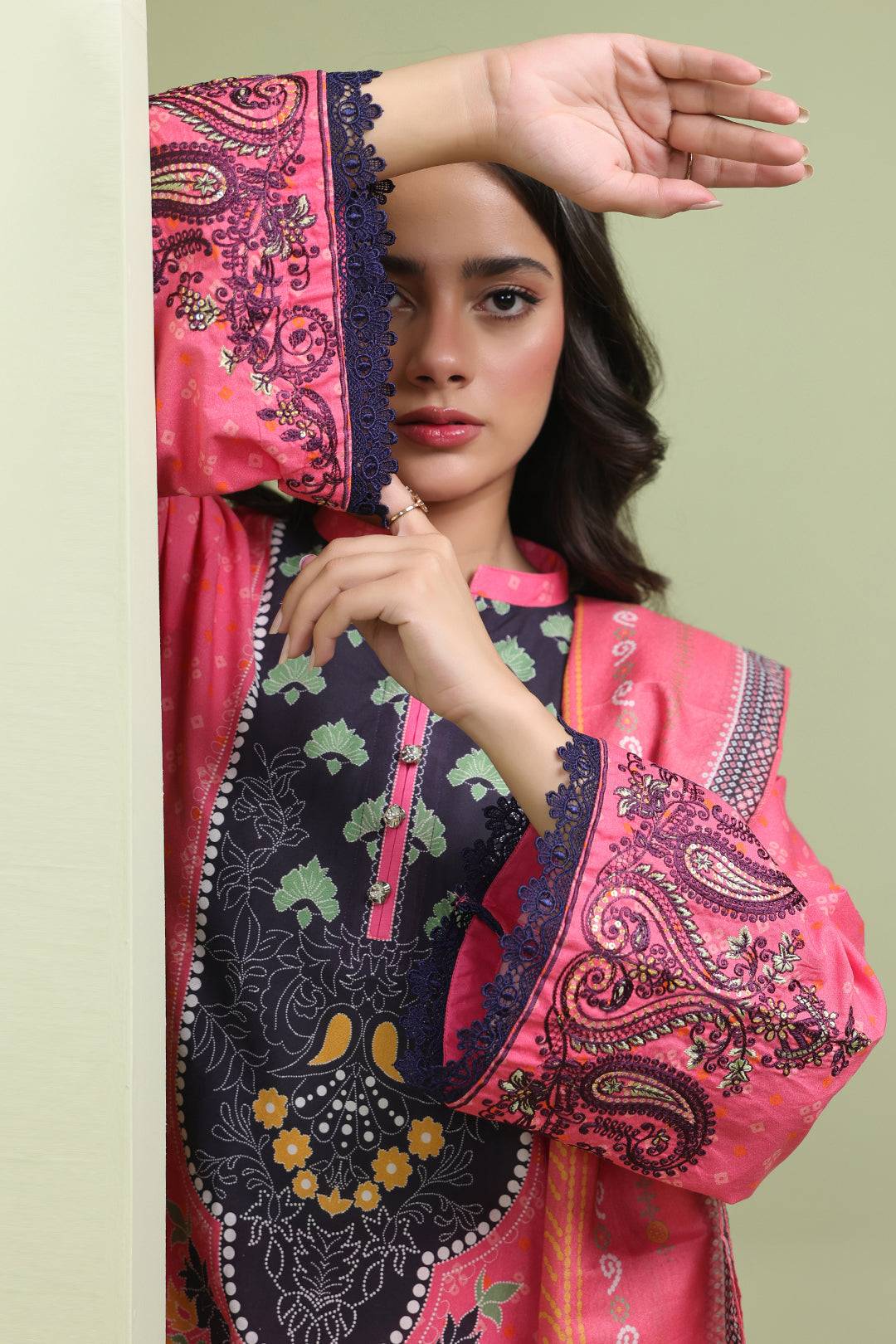 Zellbury | Unstitched 2 Piece Lawn | Embroidered Shirt Dupatta - 1171 by Maria Faisal - Registered Vendor of : Zellbury Women - type : Essential Unstitched - 100% original wedding dresses