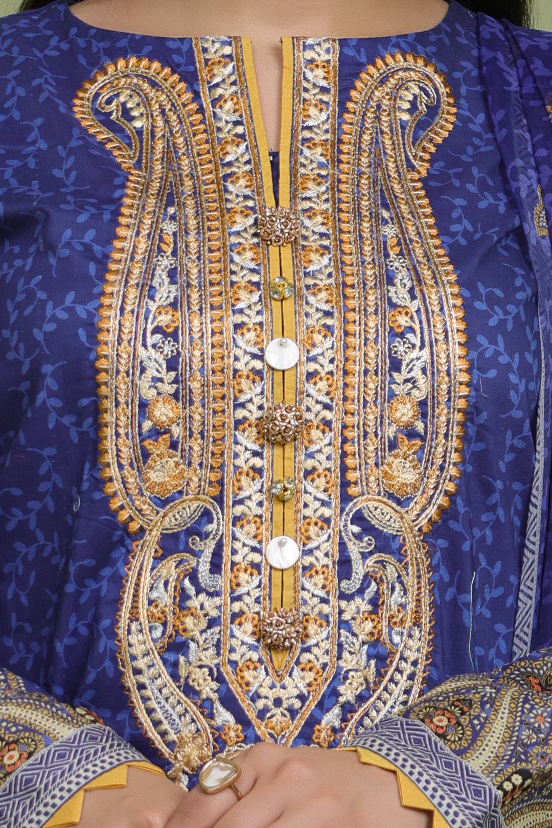 Zellbury | Unstitched 2 Piece Lawn | Embroidered Shirt Dupatta - 1688 by Maria Faisal - Registered Vendor of : Zellbury Women - type : Essential Unstitched - 100% original wedding dresses