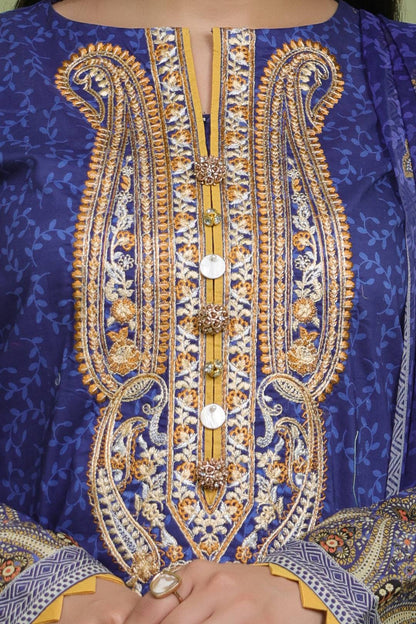 Zellbury | Unstitched 2 Piece Lawn | Embroidered Shirt Dupatta - 1688 by Maria Faisal - Registered Vendor of : Zellbury Women - type : Essential Unstitched - 100% original wedding dresses