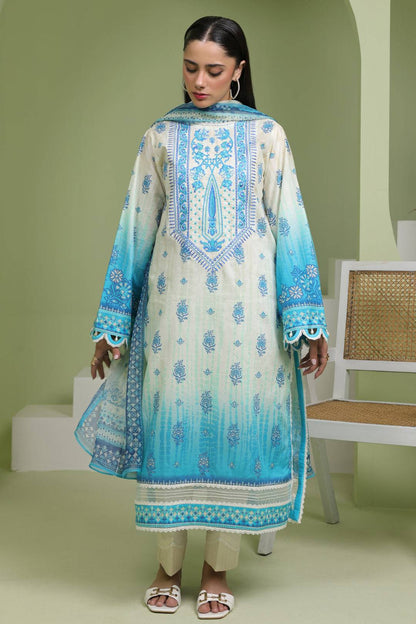 Zellbury | Unstitched 2 Piece Lawn | Embroidered Shirt Dupatta - 1694 by Maria Faisal - Registered Vendor of : Zellbury Women - type : Essential Unstitched - 100% original wedding dresses