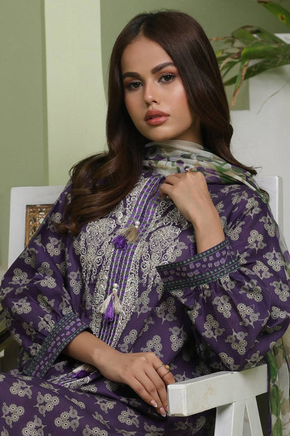 Zellbury | Unstitched 2 Piece Lawn | Embroidered Shirt Dupatta - 1695 by Maria Faisal - Registered Vendor of : Zellbury Women - type : Essential Unstitched - 100% original wedding dresses
