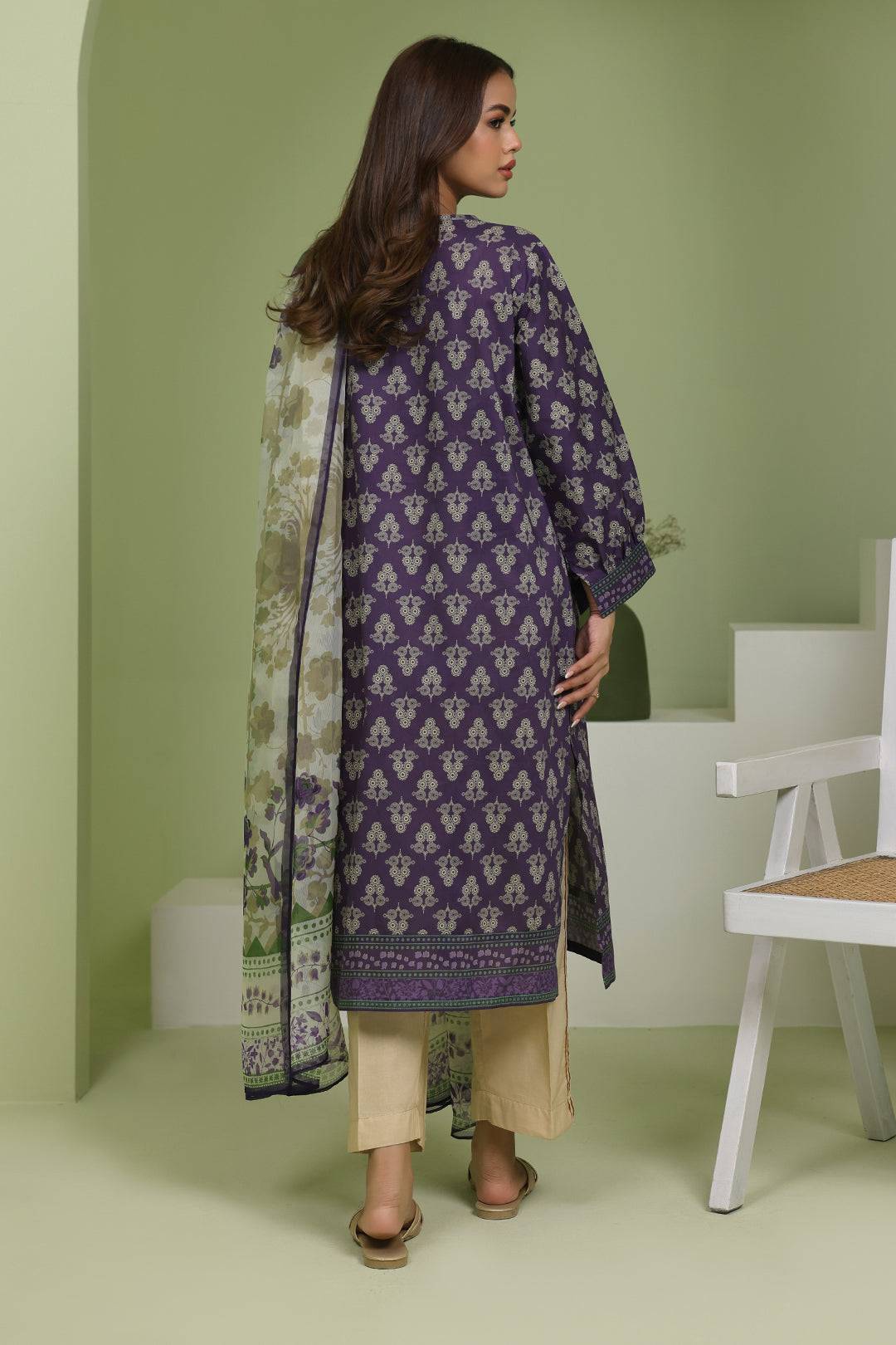 Zellbury | Unstitched 2 Piece Lawn | Embroidered Shirt Dupatta - 1695 by Maria Faisal - Registered Vendor of : Zellbury Women - type : Essential Unstitched - 100% original wedding dresses