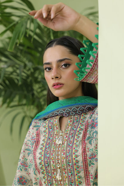 Zellbury | Unstitched 2 Piece Lawn | Embroidered Shirt Dupatta - 1714 by Maria Faisal - Registered Vendor of : Zellbury Women - type : Essential Unstitched - 100% original wedding dresses
