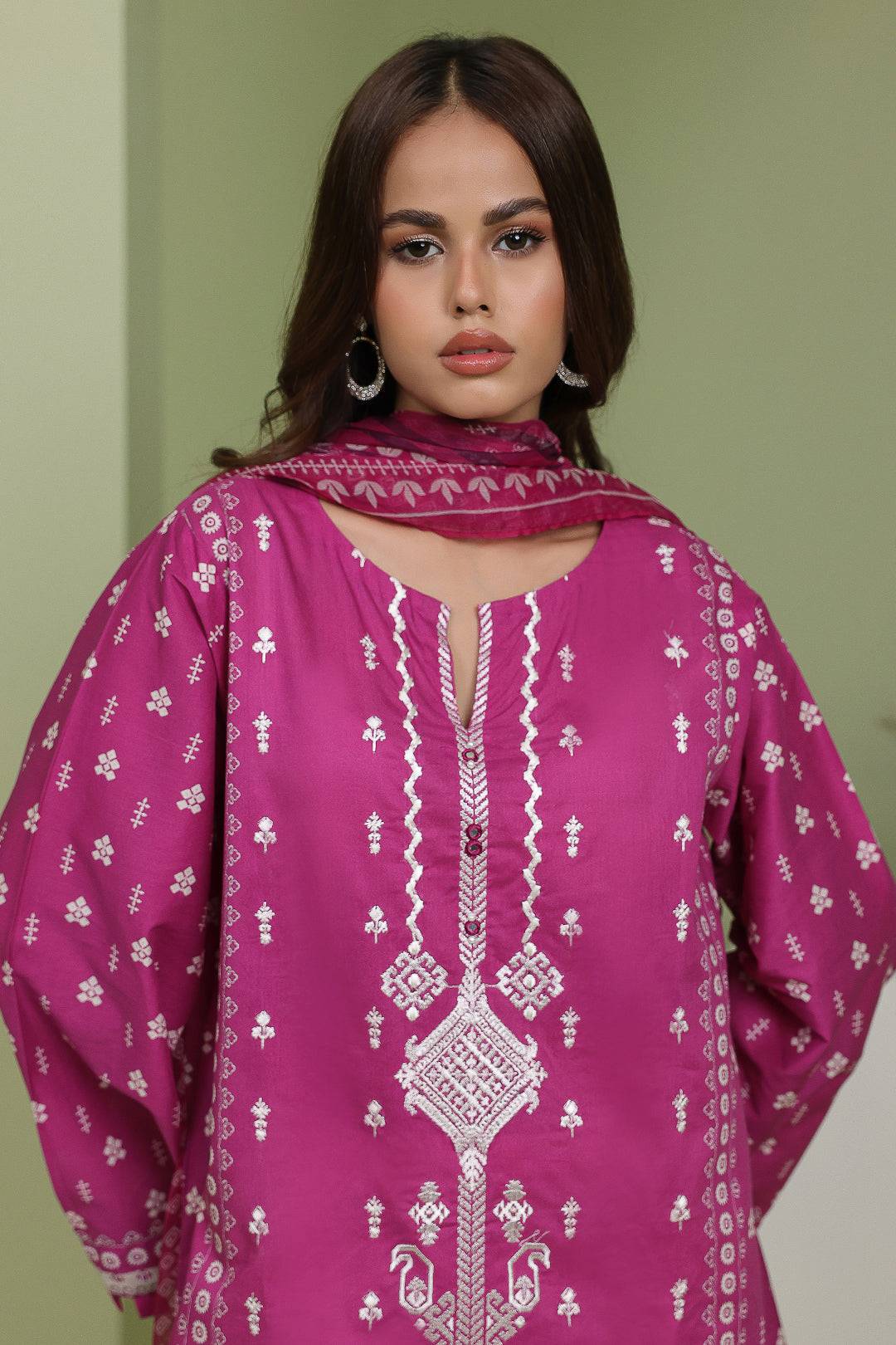Zellbury | Unstitched 2 Piece Lawn | Embroidered Shirt Dupatta - 1717 by Maria Faisal - Registered Vendor of : Zellbury Women - type : Essential Unstitched - 100% original wedding dresses