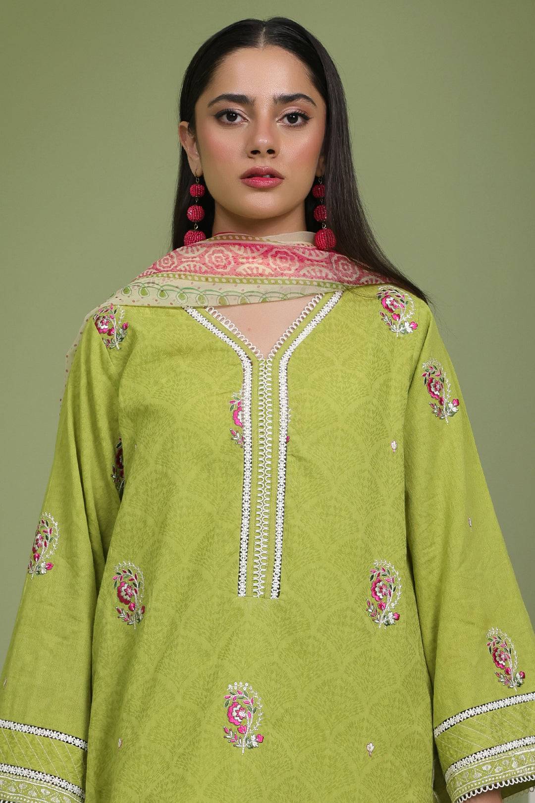 Zellbury | Unstitched 3 Piece Lawn | Embroidered Shirt Shalwar Dupatta - 1462 by Maria Faisal - Registered Vendor of : Zellbury Women - type : Essential Unstitched - 100% original wedding dresses