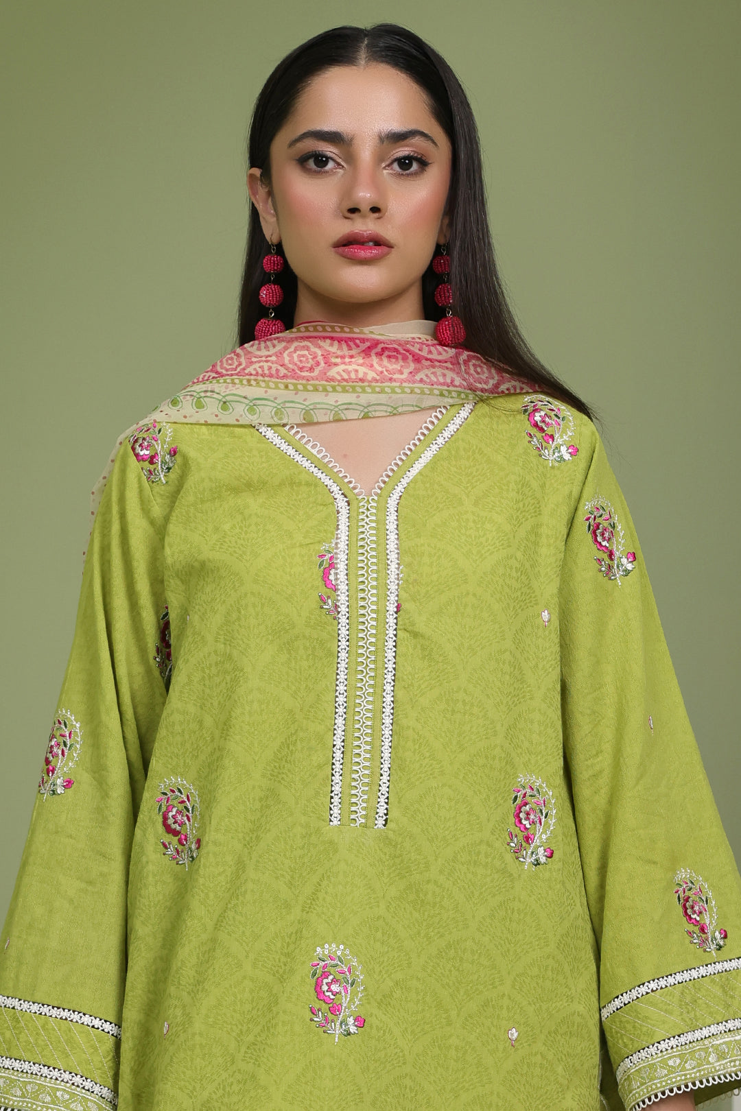 Zellbury | Unstitched 3 Piece Lawn | Embroidered Shirt Shalwar Dupatta - 1462 - Designer Dress with Intricate embroidery and embellishments. Shop elegent wedding dress at Maria Faisal.