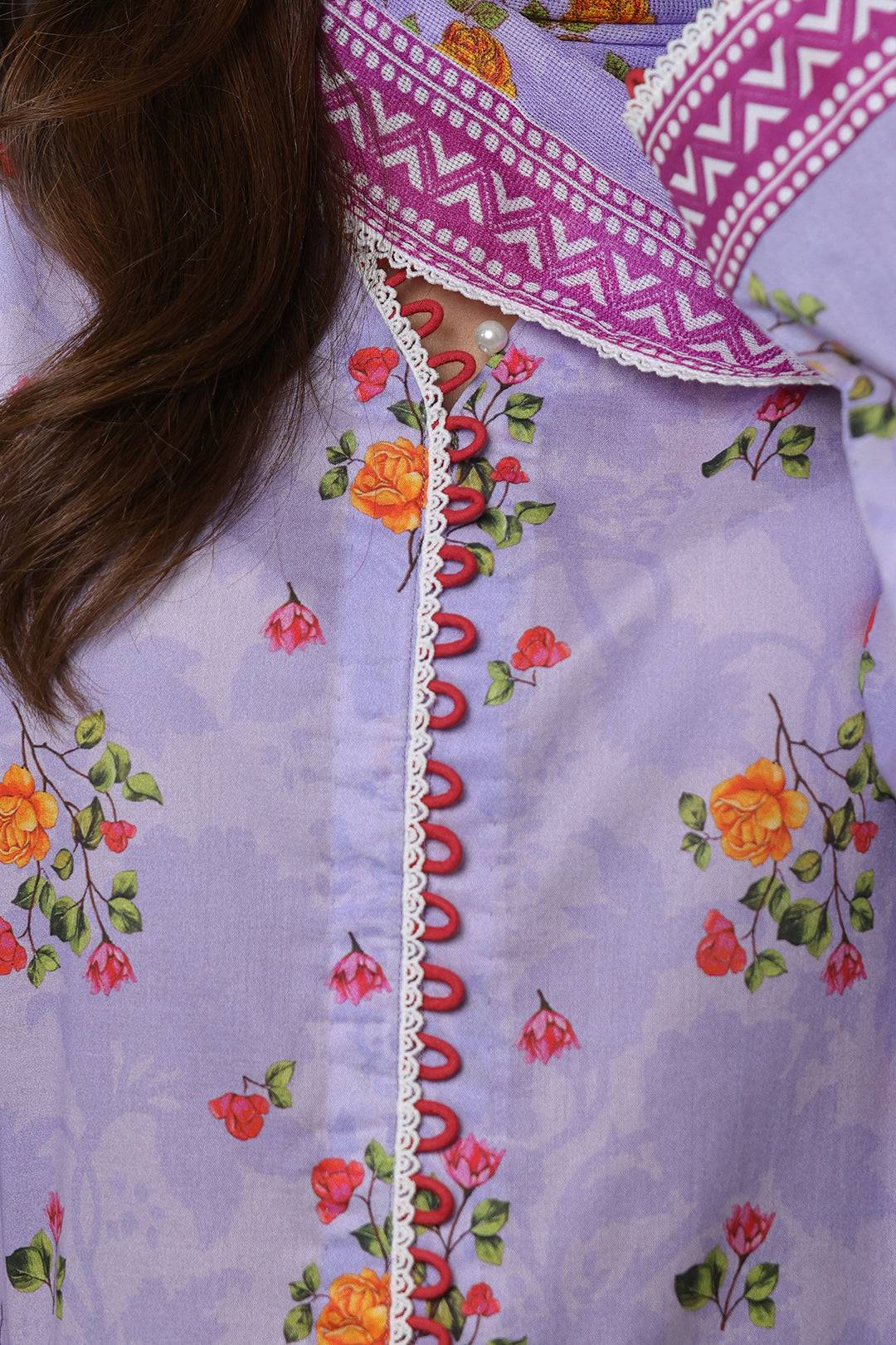 Zellbury | Unstitched 3 Piece Lawn | Shirt Shalwar Dupatta - 1420 by Maria Faisal - Registered Vendor of : Zellbury Women - type : Essential Unstitched - 100% original wedding dresses