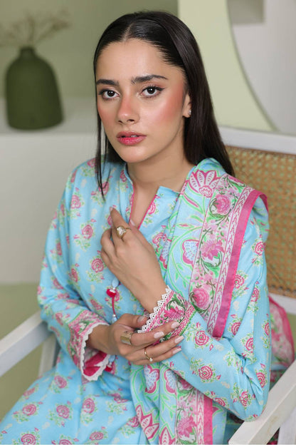 Zellbury | Unstitched 3 Piece Lawn | Shirt Shalwar Dupatta - 1571 by Maria Faisal - Registered Vendor of : Zellbury Women - type : Essential Unstitched - 100% original wedding dresses