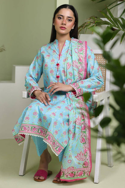 Zellbury | Unstitched 3 Piece Lawn | Shirt Shalwar Dupatta - 1571 by Maria Faisal - Registered Vendor of : Zellbury Women - type : Essential Unstitched - 100% original wedding dresses
