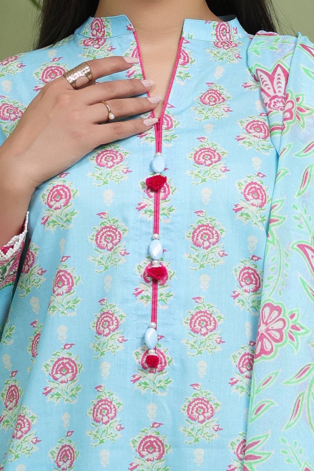 Zellbury | Unstitched 3 Piece Lawn | Shirt Shalwar Dupatta - 1571 by Maria Faisal - Registered Vendor of : Zellbury Women - type : Essential Unstitched - 100% original wedding dresses