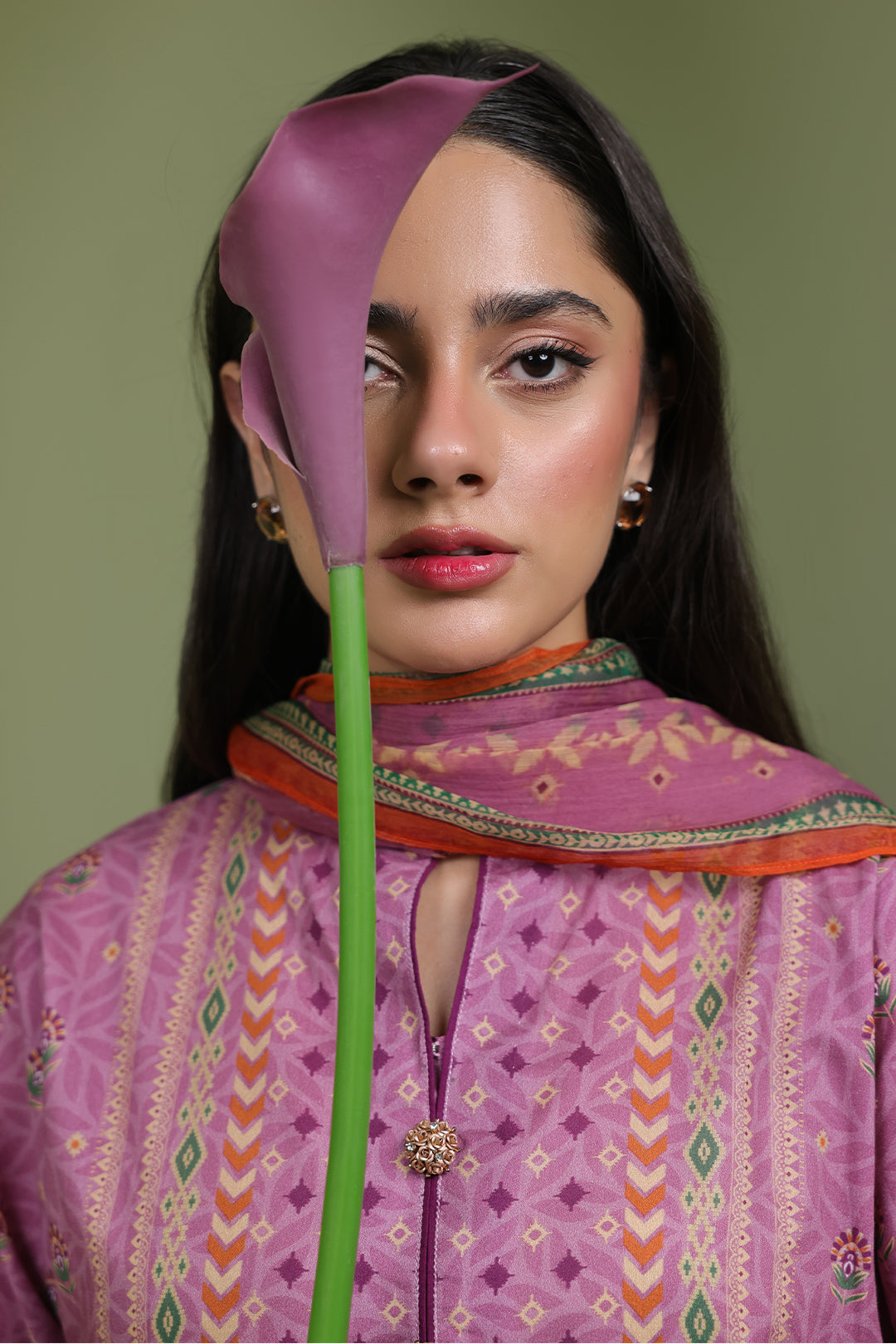 Zellbury | Unstitched 3 Piece Lawn | Shirt Shalwar Dupatta - 1718 - Designer Dress with Intricate embroidery and embellishments. Shop elegent wedding dress at Maria Faisal.
