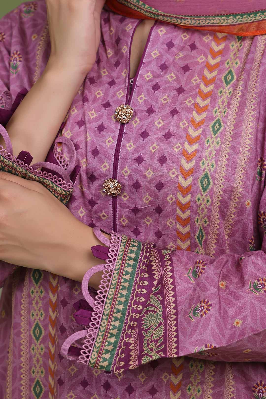Zellbury | Unstitched 3 Piece Lawn | Shirt Shalwar Dupatta - 1718 - Designer Dress with Intricate embroidery and embellishments. Shop elegent wedding dress at Maria Faisal.