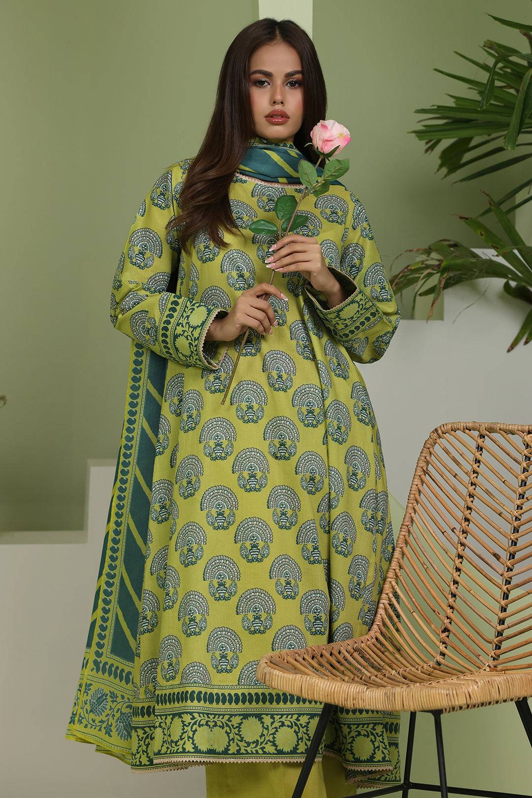 Zellbury | Unstitched 3 Piece Lawn | Shirt Shalwar Dupatta - 1720 by Maria Faisal - Registered Vendor of : Zellbury Women - type : Essential Unstitched - 100% original wedding dresses