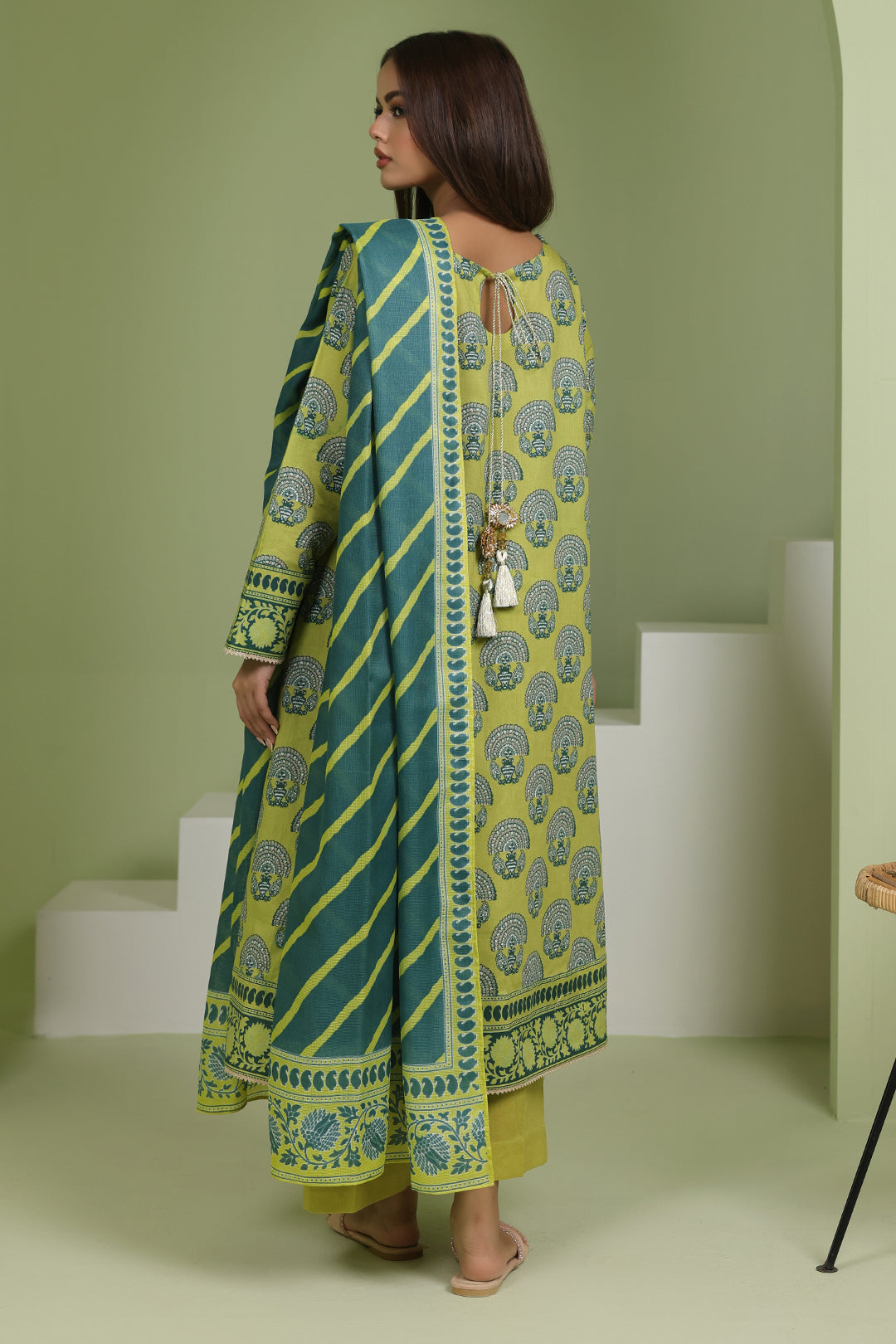 Zellbury | Unstitched 3 Piece Lawn | Shirt Shalwar Dupatta - 1720 - Designer Dress with Intricate embroidery and embellishments. Shop elegent wedding dress at Maria Faisal.