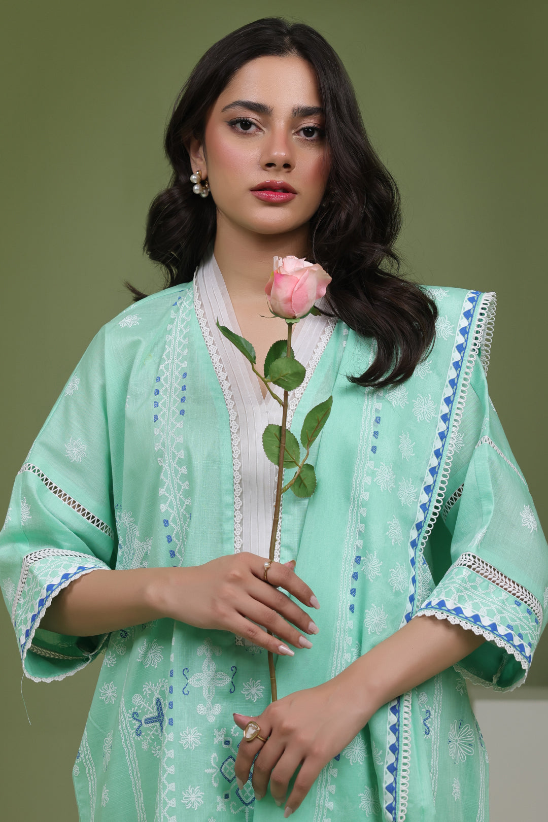 Zellbury | Unstitched 3 Piece Slub | Shirt Shalwar Dupatta - 1240 - Designer Dress with Intricate embroidery and embellishments. Shop elegent wedding dress at Maria Faisal.