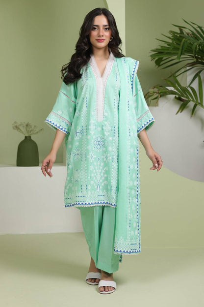 Zellbury | Unstitched 3 Piece Slub | Shirt Shalwar Dupatta - 1240 by Maria Faisal - Registered Vendor of : Zellbury Women - type : Essential Unstitched - 100% original wedding dresses