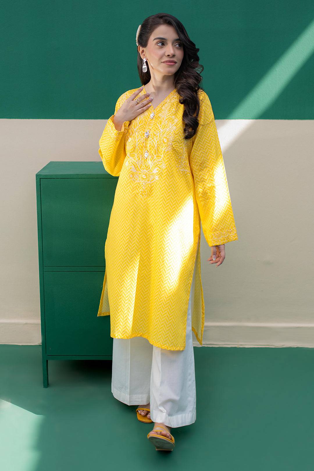 Zellbury | Summer Pret | Embroidered Kurta - 2895 by Maria Faisal - Registered Vendor of : Zellbury Women - type : Essential Pret - 100% original wedding dresses