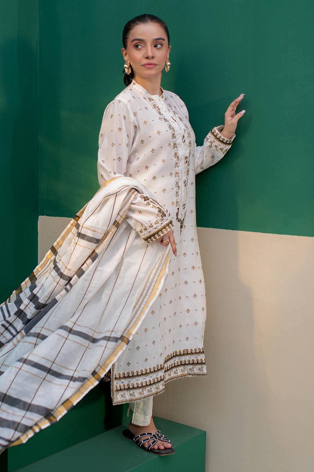 Zellbury | Summer Pret | Embroidered Kurta Dupatta - 1978 by Maria Faisal - Registered Vendor of : Zellbury Women - type : Signature Pret - 100% original wedding dresses