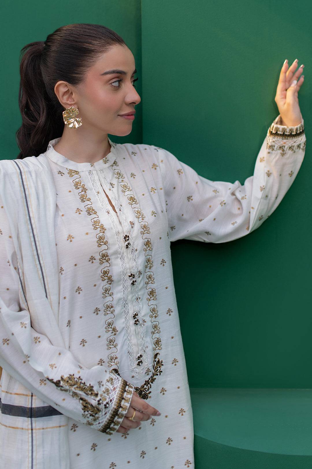 Zellbury | Summer Pret | Embroidered Kurta Dupatta - 1978 by Maria Faisal - Registered Vendor of : Zellbury Women - type : Signature Pret - 100% original wedding dresses