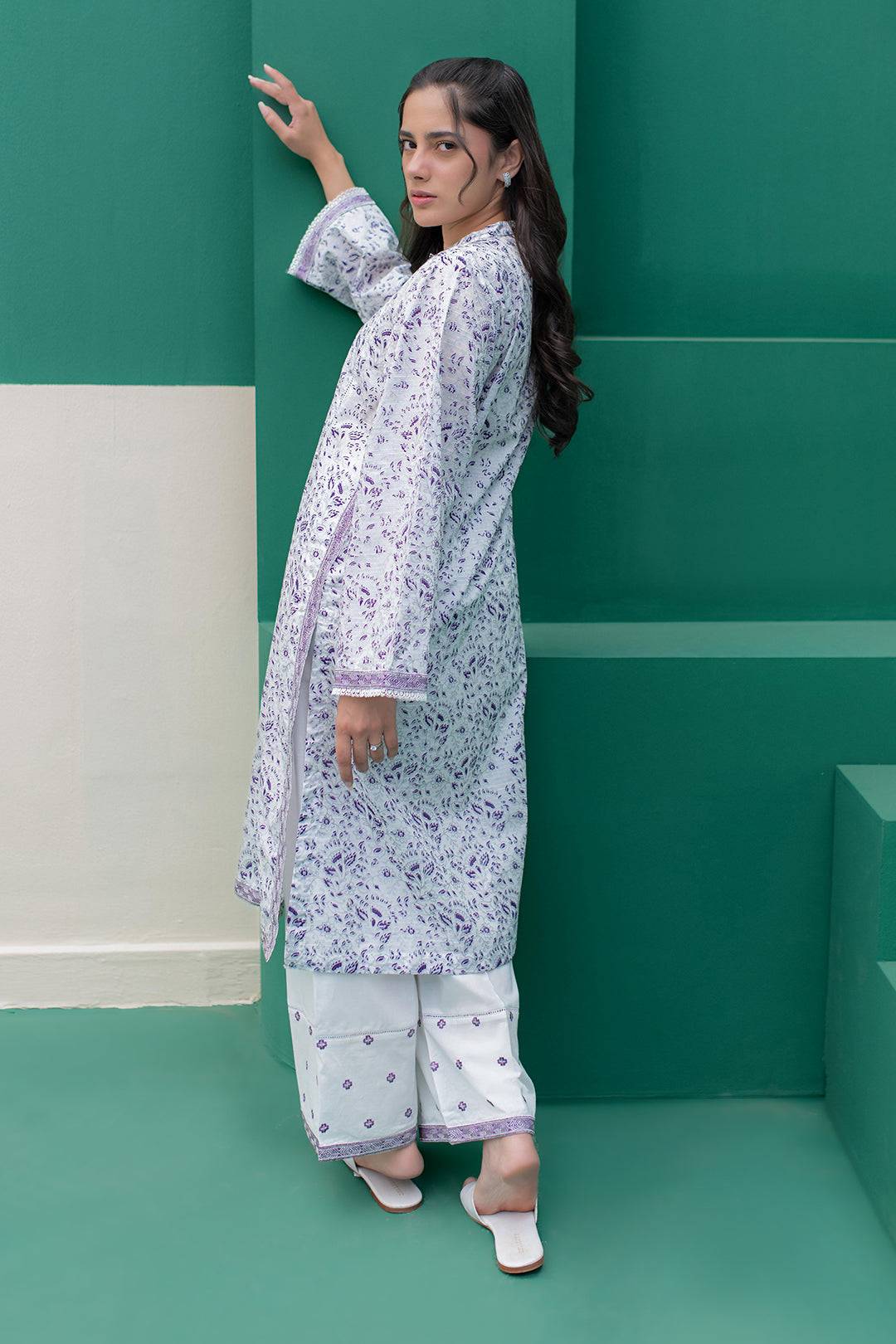 Zellbury | Summer Pret | Embroidered Kurta Trouser - 2116 by Maria Faisal - Registered Vendor of : Zellbury Women - type : Essential Pret - 100% original wedding dresses