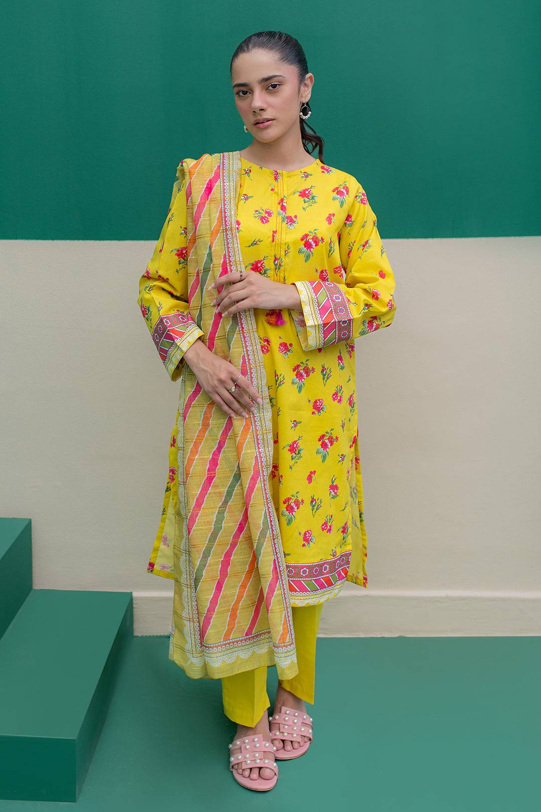 Zellbury | Summer Pret | Kurta Dupatta Trouser - 2111 by Maria Faisal - Registered Vendor of : Zellbury Women - type : Essential Pret - 100% original wedding dresses